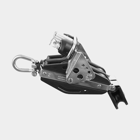 Blöcke für Großschot Easyblock Easymatic 2 Schotblock 1:8, fest/drehbar, kugelgelagert, geeignet für Leinen Ø10 - 12 mm - Boot