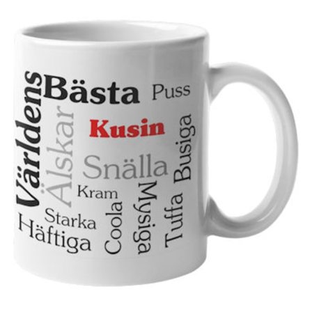 Mugg - Världens bästa kusin