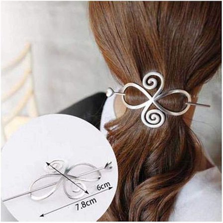 Vintage Celtic Knot Infinity Symbol Hiussolki Hiussolki Pitkät Hiukset