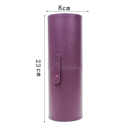 Bærbar Rejse PU Læder Makeup Børster Holder Kosmetiske Penne Opbevaringskop Etui Boks Makeup Værktøjer Organizer