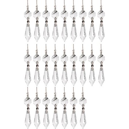 25 kpl Kristalli Koristeita Värikkäitä Sateenkaaren Tekijä Kristalli Kattokruunu Prismat Jääpuikko Tippuvat Ripustimet (FMY)