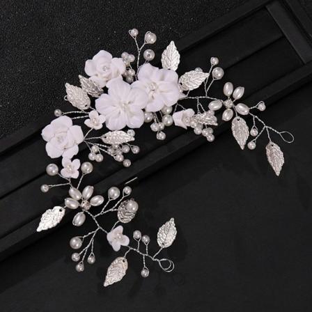 Brudeblomst Hårbånd Rhinestone Flower Pandebånd 10-22CM 10-22cm