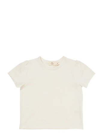 Copenhagen Colors T-Shirt W. Ruffle Sleeves - Cream - 92
