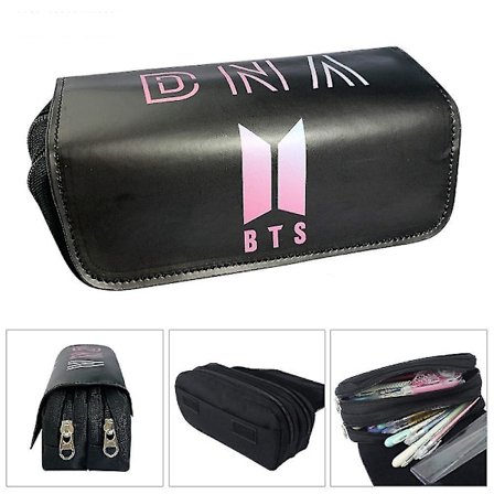 BTS barn dobbelt lag penalhus stor kapasitet (Farge-3)