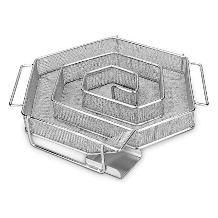 Kold Røggenerator Af Rustfrit Stål - 21x18x5cm - Spiralformet Sparbrand Kold Røggenerator Til Rygningsovn - Kold Røg Ryger Røg Generator