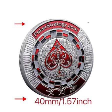 Nye modeller Hjerte Poker Chip Minne Mynt - Lykkemynt for God Lykke og Samlere
