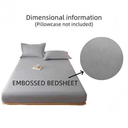 Minimalistisk Hel-Dækkende Faconlagen Madrasbeskytter med Skridsikkert Design, Hjem og Master Soveværelse – Ekskluderer Pudebetræk eller Puder