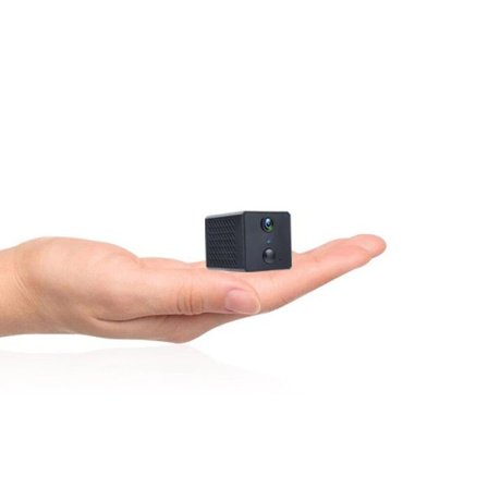 Langaton 140° kaksoisnäkökamera, HD 1080P infrapunaledistä, Micro SD -kortti 64 GO, W-toiminta.