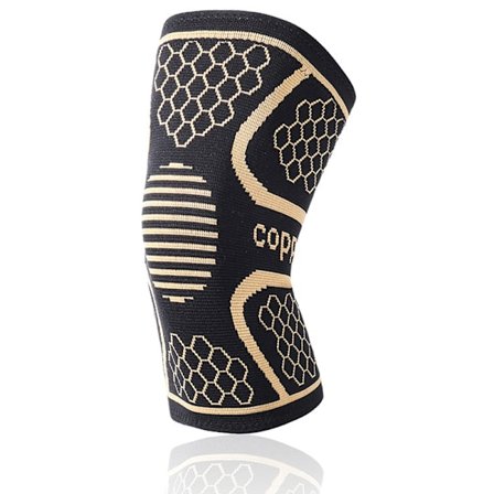 Knäskydd för män Kvinnor Kopparfiberkompression Knäärmar Ben Ledskydd För träning Löpboll
