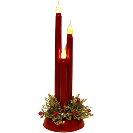 Flammeløse LED Lys | Batteridrevne Julelys med Flakkende Effekt | Flakkende Lys