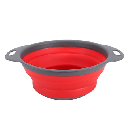 Röd hopfällbar köksdurkslag Silikonsil Diskmaskin Säker godkänd