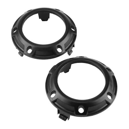 2 stk. Nye frontlykter tåkelys svart dekselramme 6400A739 kompatibel med Mitsubishi Outlander 2007 2008 2009