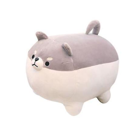 Anime Shiba Inu Plussjdyr Myk Pute Dukke Tegneserie Doggo Søt Shiba Myk Leke Grå Pt241