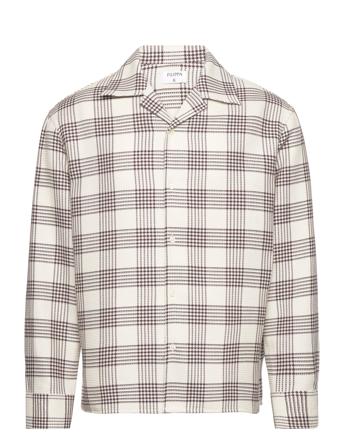 Waffle Check Resort Shirt Skjorte Uformell Creme Filippa K*Betinget Tilbud