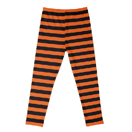 Randiga byxor för barn Halloween långbyxor Orange Svart Randig Orange Svart Randig 110cm