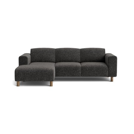 Toledo chaiselong sofa, venstrevendt - Genesis Antracit - 238x152x78 - Sofa, chaiselong