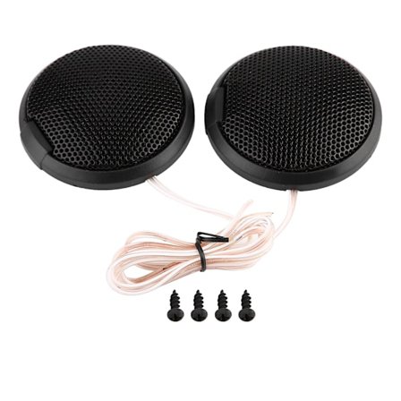 Svart 20W Mini-bilhögtalare Ljud Rund Klibbig Högtalare Bilshögtalare med Lim