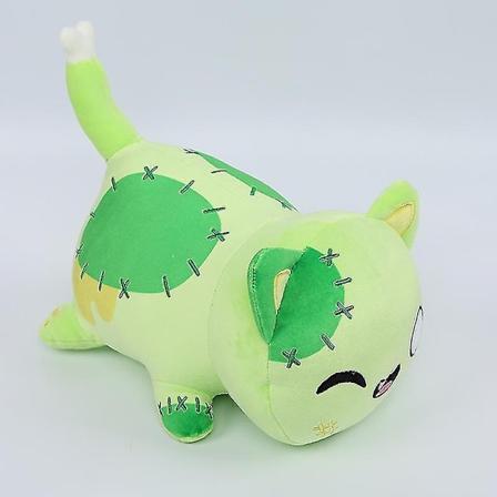 Ny Sød Mad Kat Pude Burger Kat Plys Legetøj Julegave høj kvalitet MTS-Xin Luminous green patchwork
