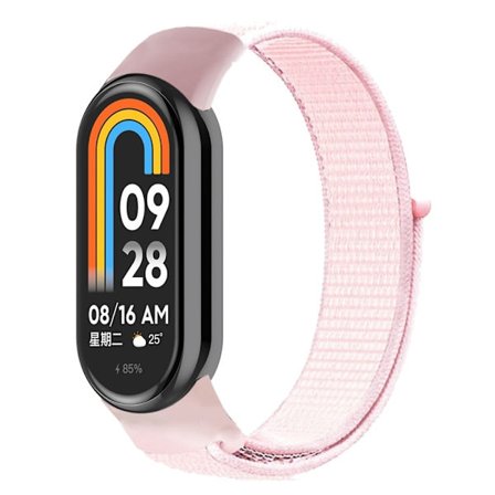 Xiaomi Smart Band 8 cool nylonrem - Pärla Rosa
