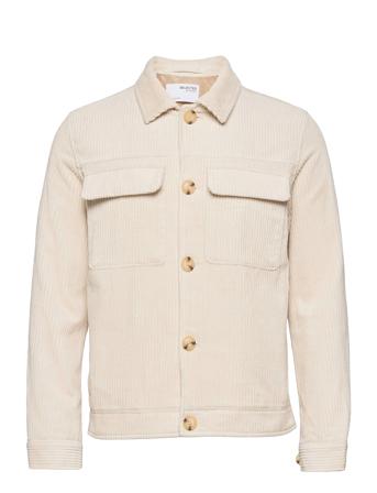 Slhcharlie Cord Jkt W Cream Selected Homme