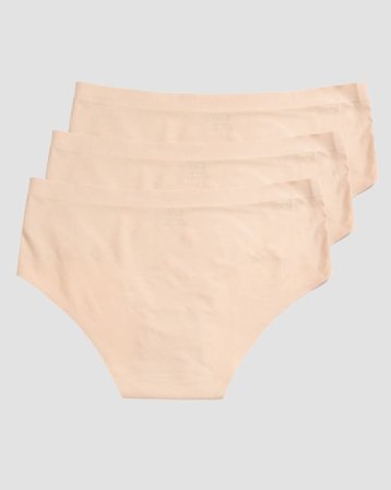 ICANIWILL - Invisible Hipster 3-pack Beige - Naiset - Treenivaatteet ICIW:ltä