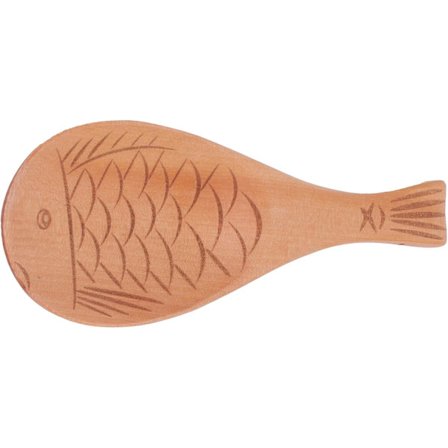 Fiskeformet trerispaddel Non-stick risserveringsskje Sleiv for husholdnings kjøkkentilbehør