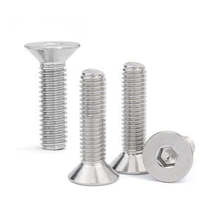 40 stk M6 X 20 mm Senket hode sekskant hode skruer 304 rustfritt stål skrue bolt sekskant hode