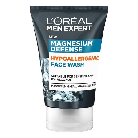 L'Oréal Paris Men Expert Magnesium Defence Hypoallergenic Face Wash 100 ml, Skincare, Ansigtspleje, Renseprodukter