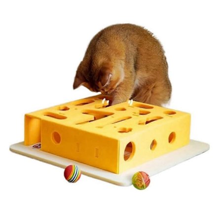 Kissapelelu Älypeli, interaktiivinen, kissan aktivointiin, kaivamislaatikko labyrintti kellopalloilla