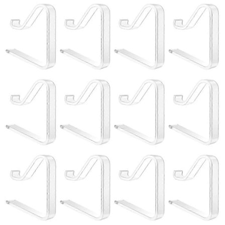 12 Stk. Gennemsigtige Dugklemmer, Dugeklemmer, Vindtætte Dugeholderklemmer. Dugeholder A