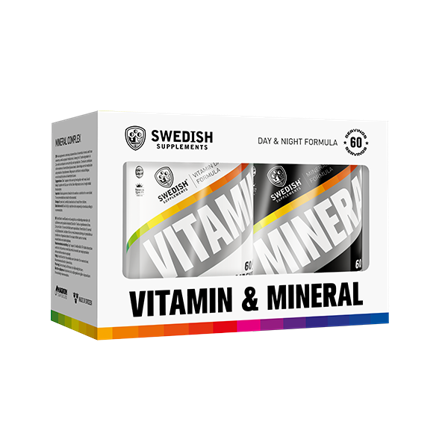 Swedish Supplements 2 x Vitamin & Mineral Complex 120 kapslar