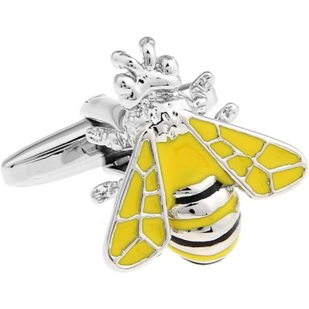 Bee Pair Manschettknappar i en Presentationsgåvoask & Polerduk