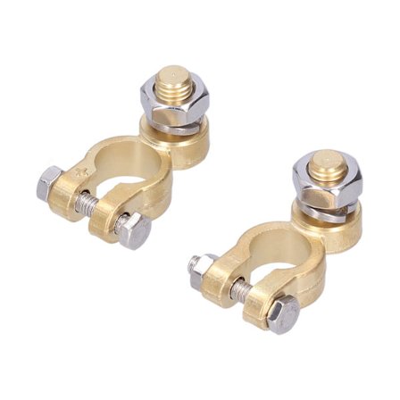 2 st batteripolsklämmor Positiva negativa anslutningsklämma för bil båt skåpbil husvagn lastbil