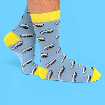 Strømper Student Blå str. 36-40