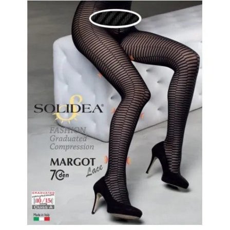 Solidea Margot 70 Lace Collant In Pizzo Nero Taglia S