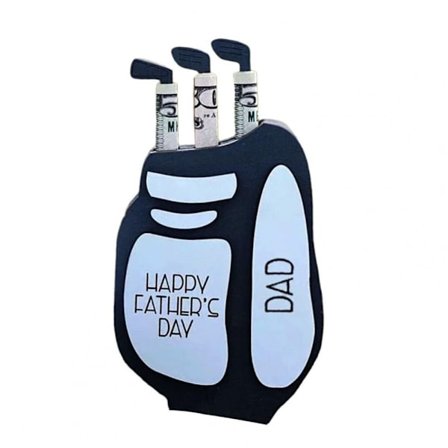 Golfbag Pengeholder Golfbag Pengepose SVART