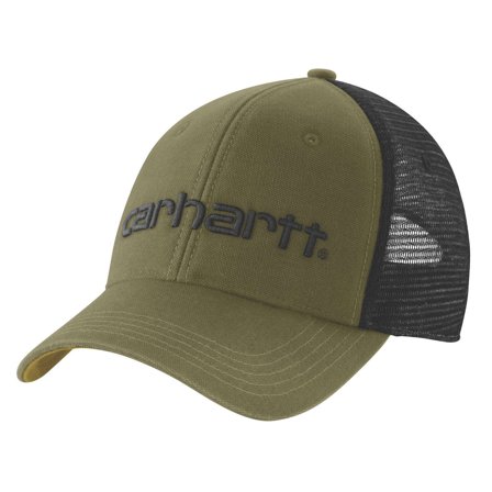 Carhartt Canvas Mesh-back Logo Graphic Cap Caps Grønn, Klær