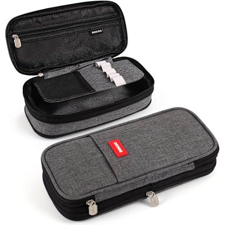 Kynäkotelo suurella kapasiteetilla, kynäkotelo tytöille, teineille, kangaskassi opiskelijoille, aikuisille, kynäkotelot, suuri kouluun ja toimistoon