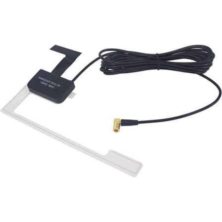 DAB+ Bilradioantenne Rett Vinkel SMB 3M RG174 Kablet Strømsystem med Innebygd RF-forsterker, Egnet for Android FM AM HD Lyd DAB-mottaker