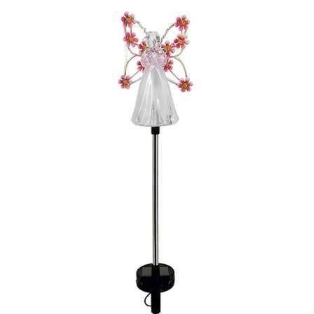 Vattentät Solar Änglar Lampa Energibesparande Solar Trädgårds Änglar Lampa För Staket Trottoarer Balkonger