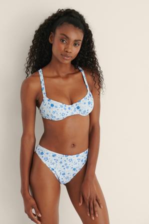 Mimi A.R x NA-KD Bas de bikini recyclé - Bikinis - Flower - XX-Large