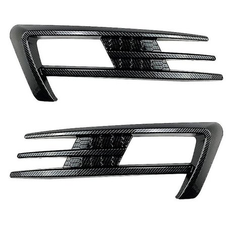 For Golf 7 Mk7 2014 2015 2016 2017 Frontfanger Tåkelysgitter Tåkelys Øyenbryn Deksel Karbonfiber