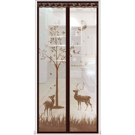 Anti-insekt automatisk lukkende magnetisk myggnetting 90x220cm(35x87inch)