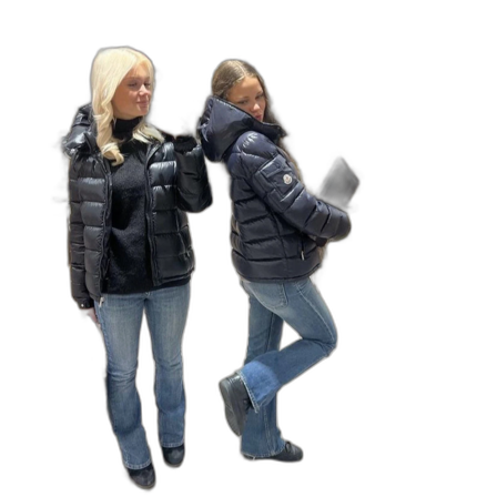 Mörkblå pufferjacka från Moncler