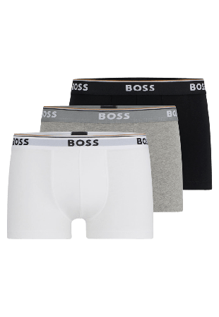 HUGO BOSS Trunk 3P Power Kalsonger Herr Grå M