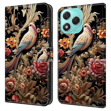 Honor 400 Lite 5G -kotelo PU-nahkalompakko puhelinkotelo jalustalla