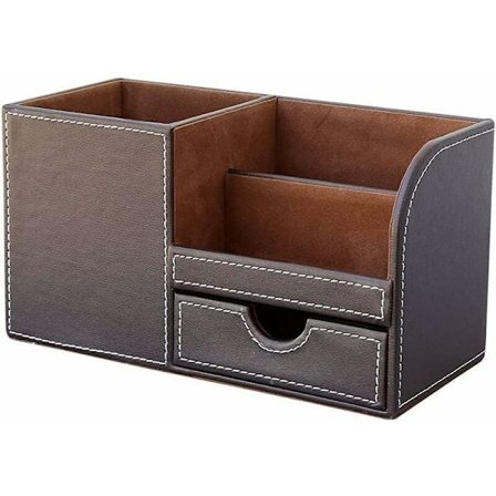 4 Multifunktionelle Rum Skrivebordsarrangør Brun