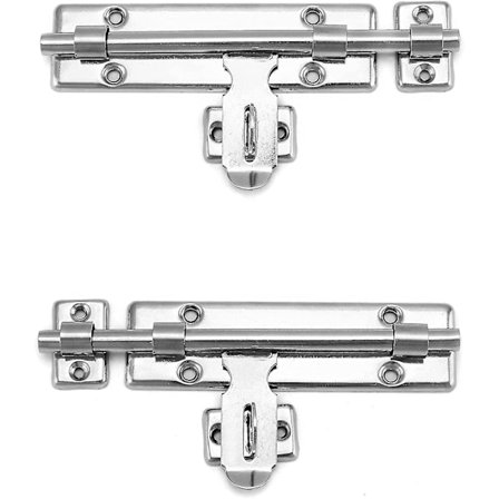 Låsebar Skydebolt, Pad Bolts Til Brug Med Hængeslås, Robust Rustfrit Stål Bolt Lås Skur Døre