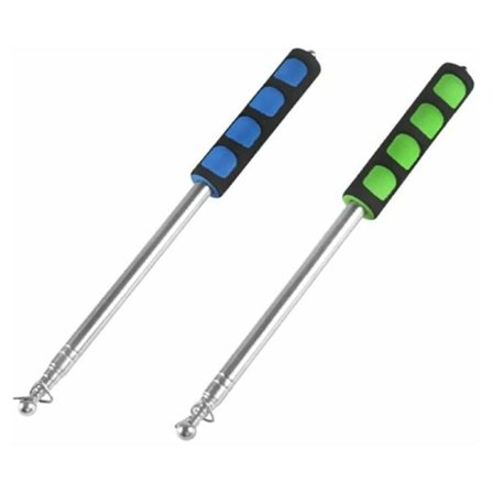 2 Stykker Flaggstang Teleskopstang Rustfritt Stål Håndflaggstang Flagg Holdere Pinner Bærbar Teleskopisk Håndstang med