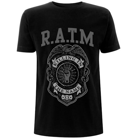 Rage Against the Machine Unisex Vuxen Polis Badge Bomull T-shirt
